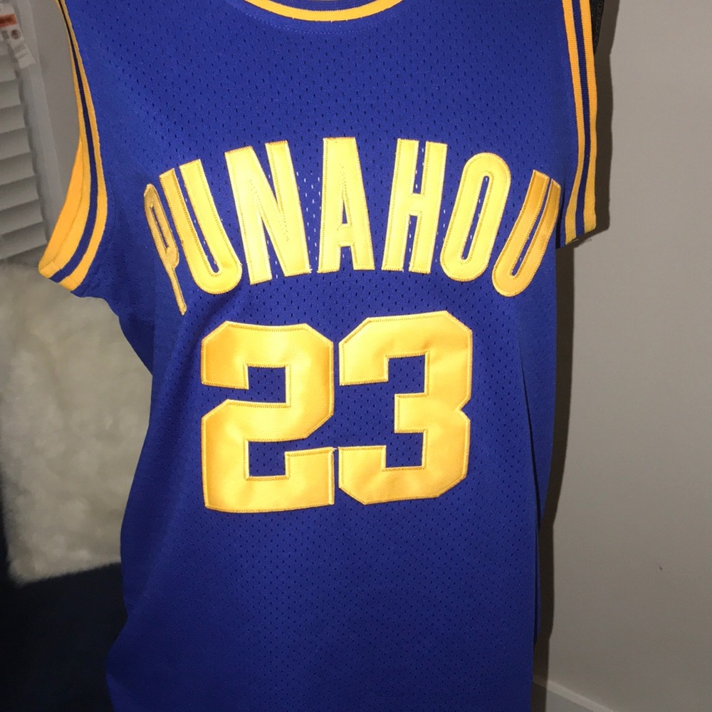 Throwback Punahou Barack Obama high school jersey